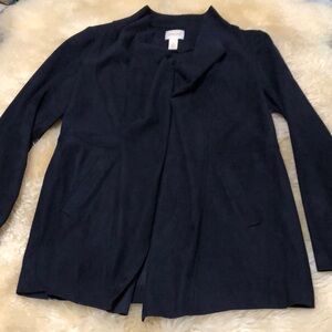 Faux suede navy jacket size 8/10